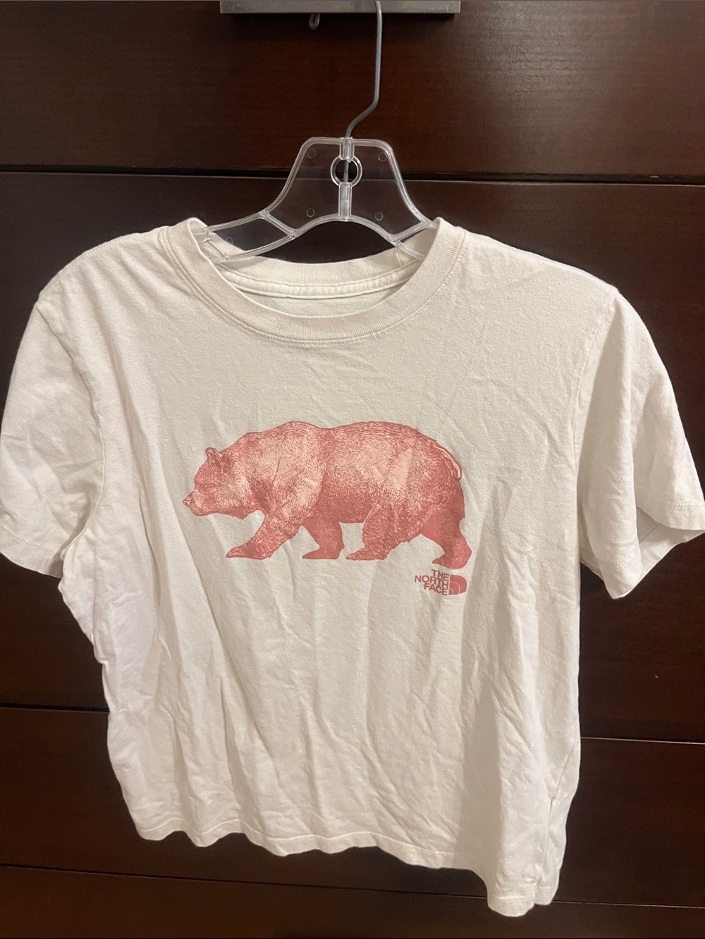 The North Face Graphic Crop T-Shirt With Bear Size Medium